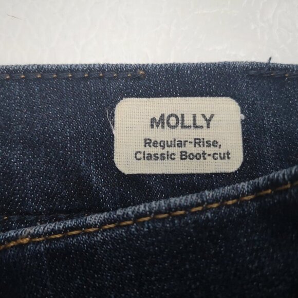 Mavi Ladies Size 30 Waist Dark Wash Molly Regular Rise Classic Bootcut Jeans - Picture 4 of 14